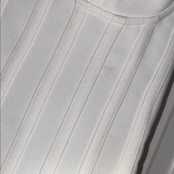 WHITE RUFFLE MINI DRESS - Picture 3 of 7